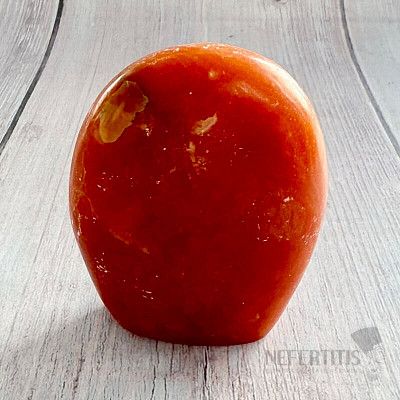 Calcit orange poliert große freie Form Madagaskar 17