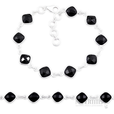 Onyx bracelet silver Ag 925 32635
