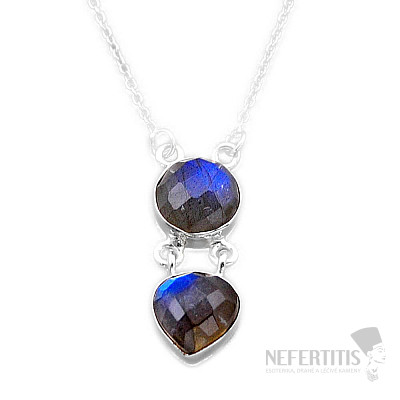 Labradorit Collier Silber Ag 925 49106