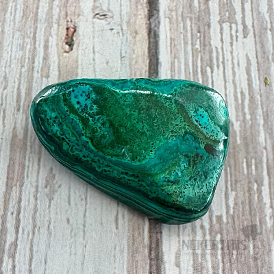 Chrysocolla with malachite drummed Congo 1