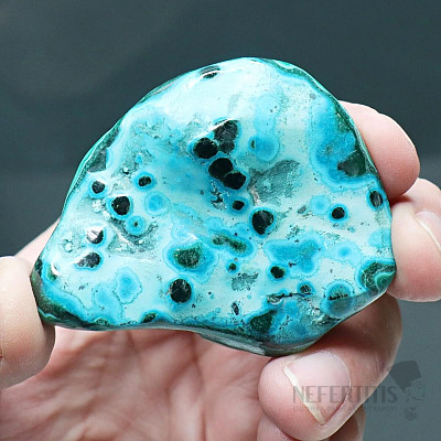 Chrysocolla with malachite polished Congo 3
