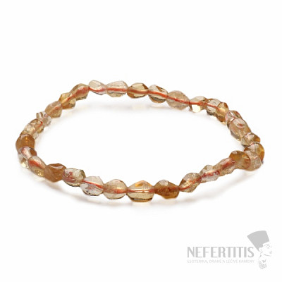 Citrine bracelet made of oval stones