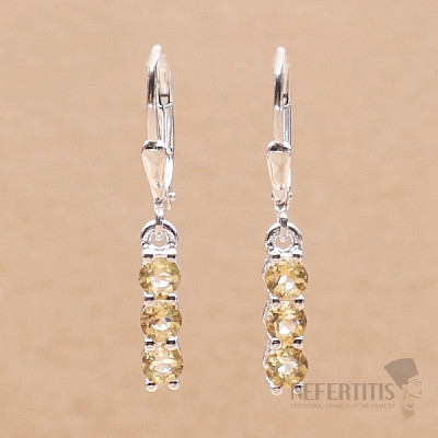 Silberohrringe mit geschliffenen Citrinen Ag 925 014969 CT