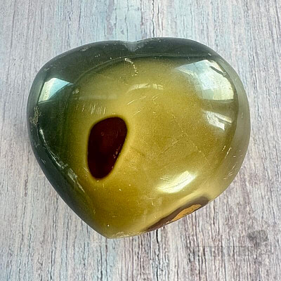 Jasper polychrome heart Madagascar 23