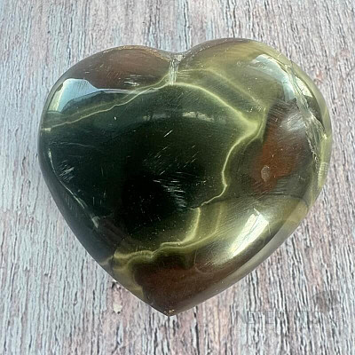 Jasper polychrome heart Madagascar 25