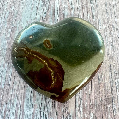 Jasper polychrome heart Madagascar 27