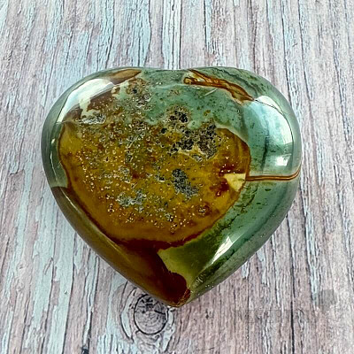 Jasper polychrome heart Madagascar 29