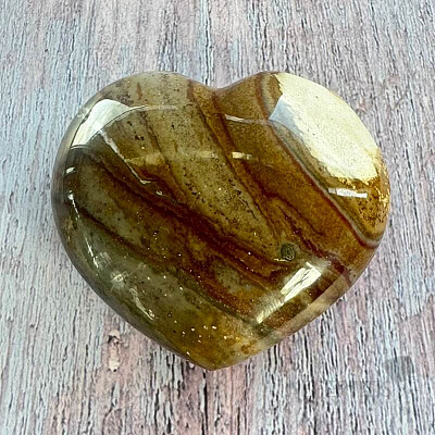 Jasper polychrome heart Madagascar 33