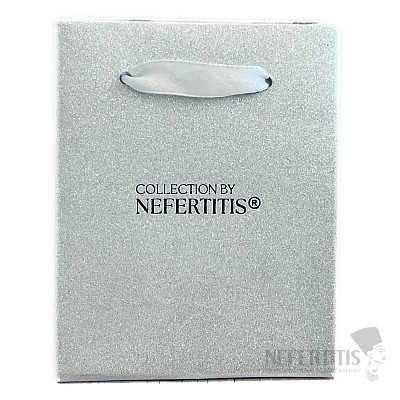 Dárková taštička Collection By Nefertitis stříbrná Starlight 10 cm