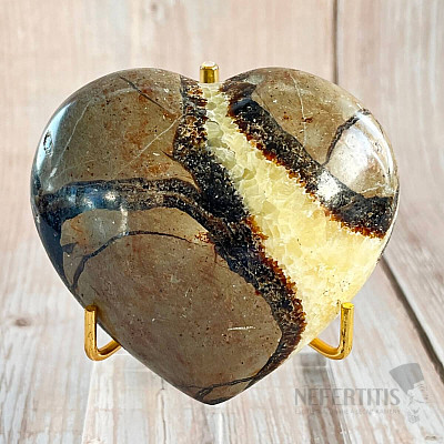 Polished septaria Madagascar Heart P6-5