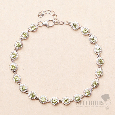 Armband mit Olivinschliff, Silber Ag 925 BCZB23