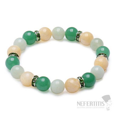 Beautiful bracelet in yellow-green tone RB Design 156