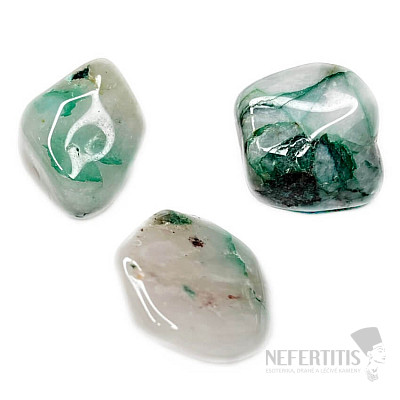 Dioptas in quartz tumbled