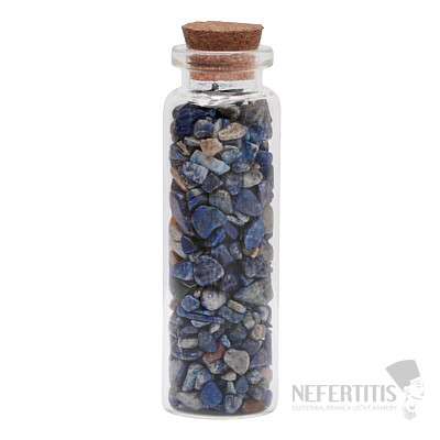 A bottle of lapis lazuli for protection and courage