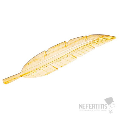 Wooden feather for smoking