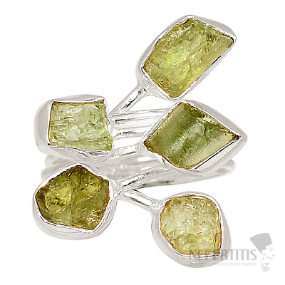 Designerring mit Olivinen, Silber Ag 925 R131