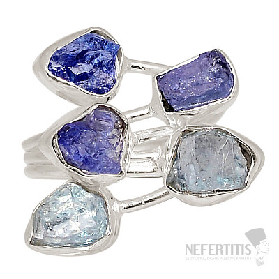 Designerring mit Tansanit, Silber Ag 925 R141