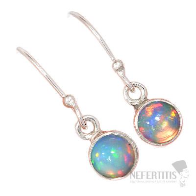 Opál etiopský náušnice stříbro Ag 925 E509