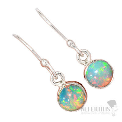Opál etiopský náušnice stříbro Ag 925 E557