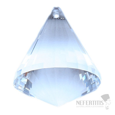 Cone Feng Shui cut clear crystal