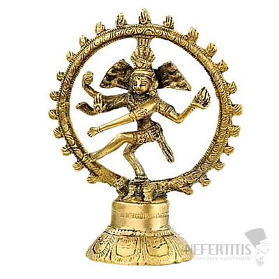 Feng Shui statuette of Shiva Nataraja brass