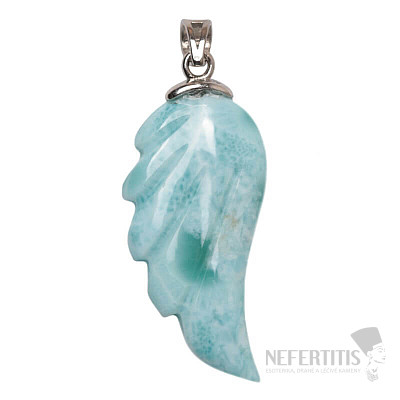 Larimar pendant Wing Ag 925