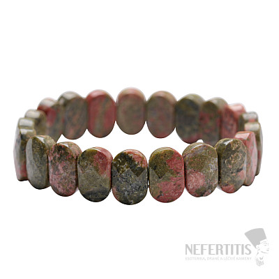 Unakit polished extra oval plate bracelet