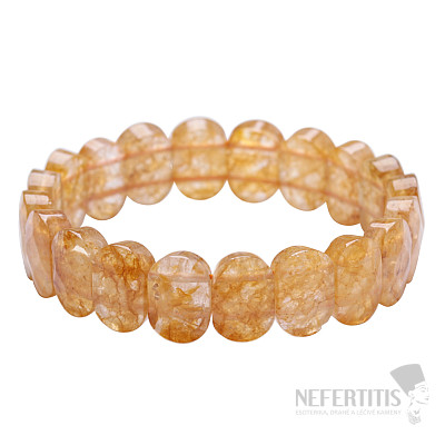 Citrine cut bracelet plate extra ovals