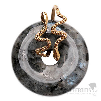 Labradorite snake donut
