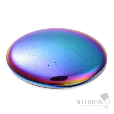Hematite oval massage pad multicolor