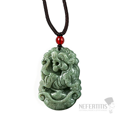 Jadeite with string Chinese zodiac Tiger