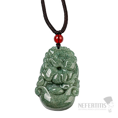 Jadeite with string Chinese zodiac Hare