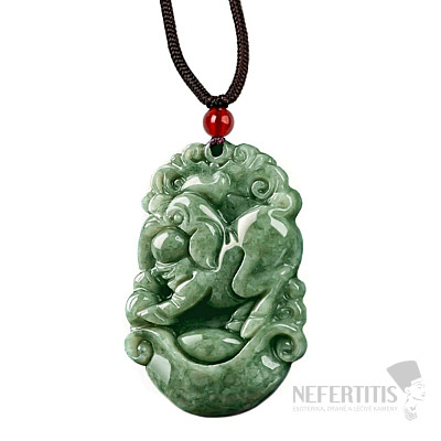 Jadeite with string Chinese zodiac Pig