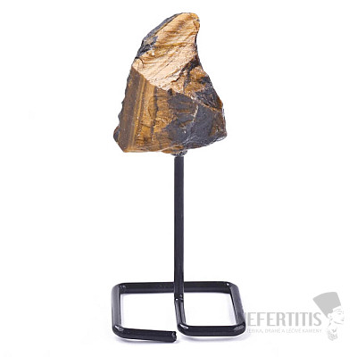 Raw tiger's eye on the base - decoration