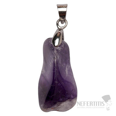 Amethyst getrommelter Anhänger