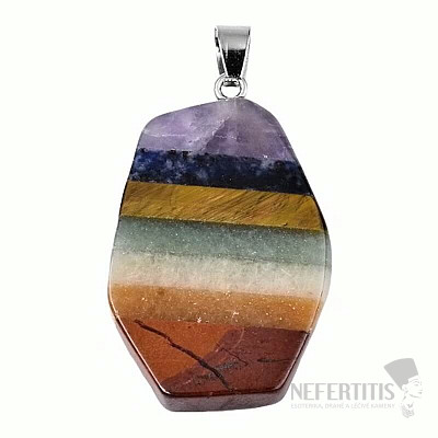 Semi-precious stone chakra pendant