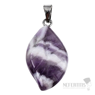 Amethyst pendant Leaf