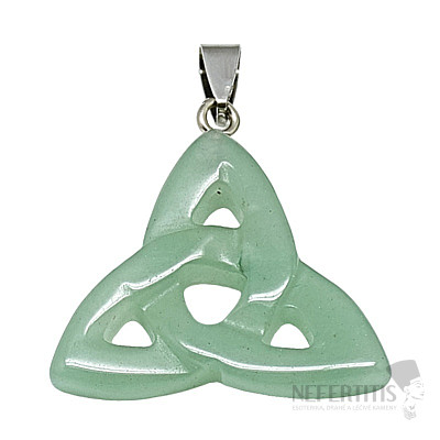Aventurine green Triquetra pendant