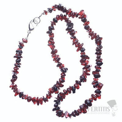 Chopped garnet necklace
