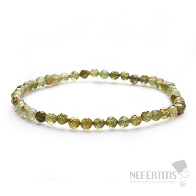 Granatgrünes Armband extra geschliffene Perlen in AA-Qualität