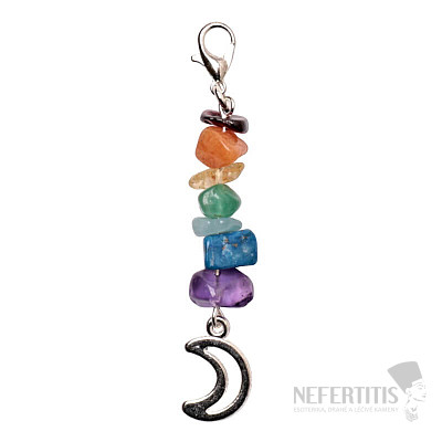 Chakra pendant with crescent moon