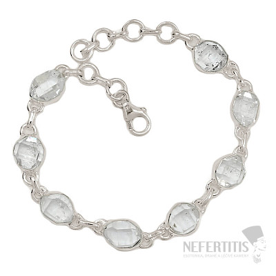Herkimer Diamantarmband Silber Ag 925 B275