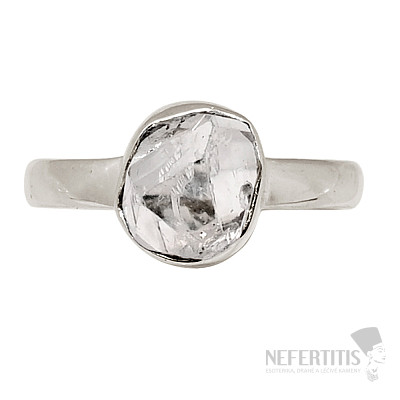 Herkimer diamant prsten stříbro Ag 925 R106