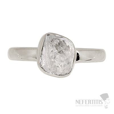 Herkimer diamond ring silver Ag 925 R93