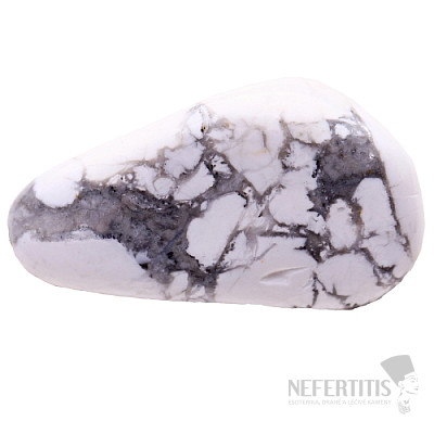 Howlite white (magnesite) tumbled