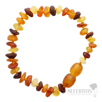 Amber bracelet for children extra satin multicolor