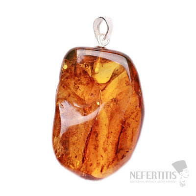 Amber pendant Ag 925