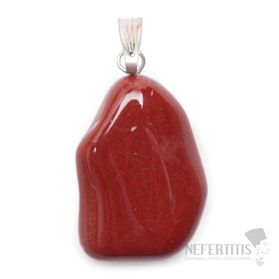 Jasper red tambled pendant 1.5 - 2.4 cm
