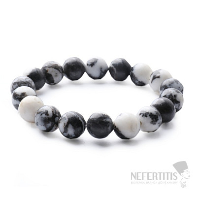 Jasper zebra bead bracelet 10 mm