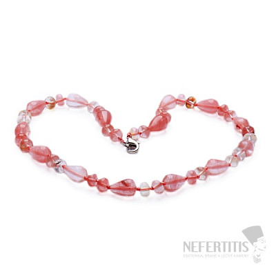 Crystal Strawberry Drops Necklace